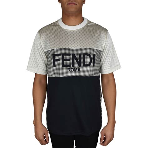 fendi men's fuzzy logo|fendi shirts.